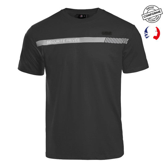 T-shirt SÉCU-ONE HV-TAPE Sécurité Privée noir