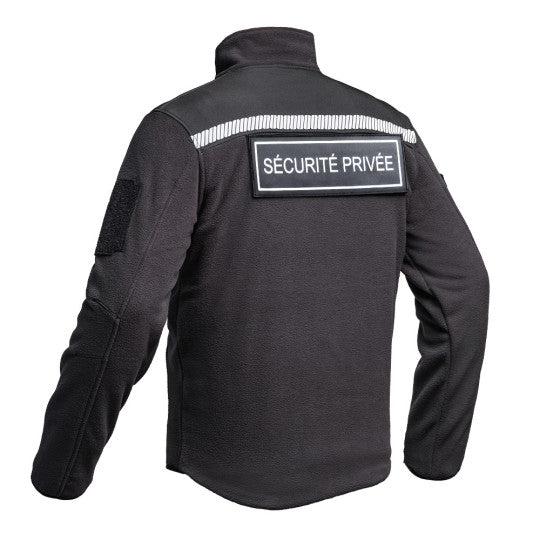 Veste Polaire SÉCU-ONE HV-TAPE Sécurité Privée noir