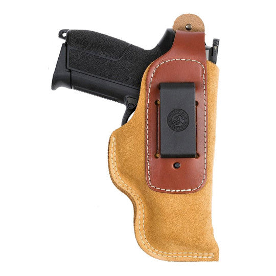 Holster ambidextre inside en cuir souple IA325 tan